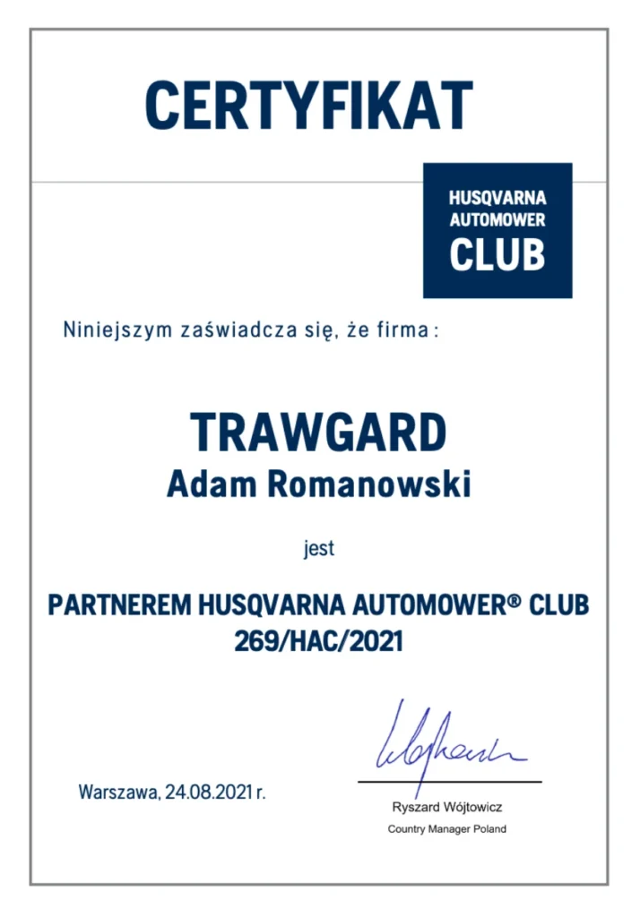 certyfikat_husqvarna_Adam_Romanowski